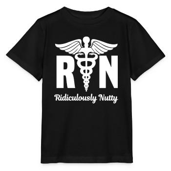 Infirmière autorisée Rn Ridiculous - T-shirt bio MINI CREATOR Stanley/Stella Enfant - noir - Devant - Mikhail (115cm)