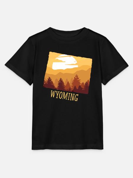 Wyoming - Stanley/Stella Kinder T-Shirt MINI CREATOR - Schwarz