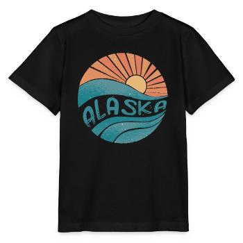 alaska - Stanley/Stella Kinder T-Shirt MINI CREATOR  - Schwarz - Vorne - Mikhail (115cm)