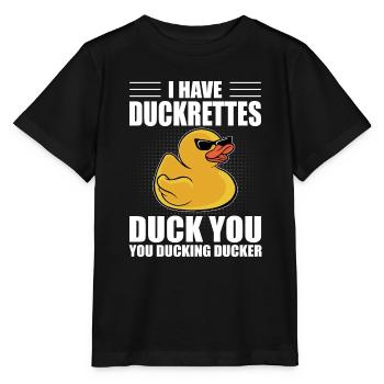 Canard en caoutchouc Canard jaune Canard de bain J’ai Duc - T-shirt bio MINI CREATOR Stanley/Stella Enfant - noir - Devant - Mikhail (115cm)
