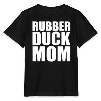 Rubber Duck Mom Mother Duckie Duckling Women - Stanley/Stella Kinder T-Shirt MINI CREATOR  - Schwarz - Vorne - Mikhail (115cm)