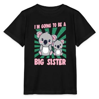 Going To Be A Big Sister Koala Promoted To Sister - Stanley/Stella MINI CREATOR Kids’ T-Shirt - black - Front - Mikhail (115cm)