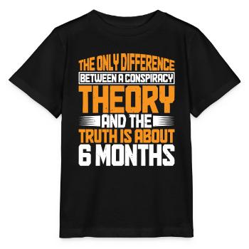 The Only Difference Between A Conspiracy 11 - Stanley/Stella Kinder T-Shirt MINI CREATOR  - Schwarz - Vorne - Mikhail (115cm)