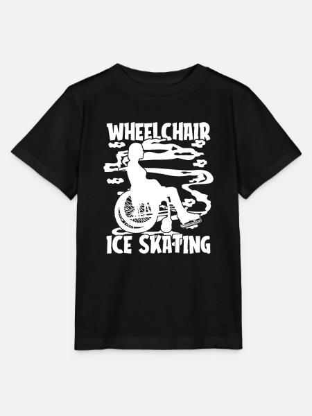 Schlittschuhlaufen Rollstuhl - Stanley/Stella Kinder T-Shirt MINI CREATOR - Schwarz