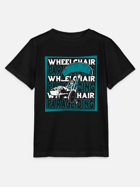 Paragleiter Paragleiten Rollstuhl - Stanley/Stella Kinder T-Shirt MINI CREATOR - Schwarz