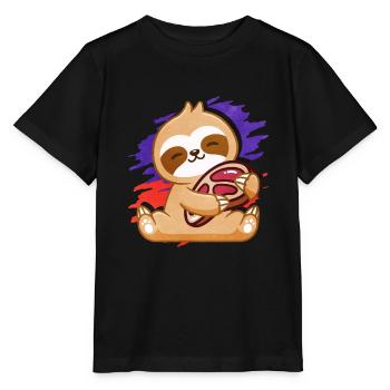 Steak - Stanley/Stella Kinder T-Shirt MINI CREATOR  - Schwarz - Vorne - Mikhail (115cm)