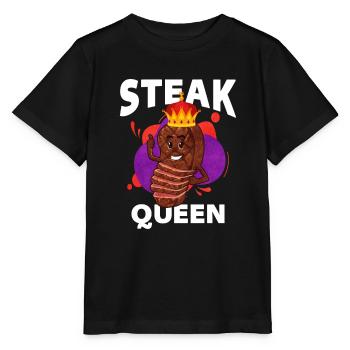 Steak - Stanley/Stella Kinder T-Shirt MINI CREATOR  - Schwarz - Vorne - Mikhail (115cm)