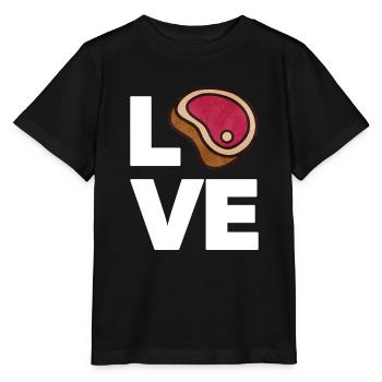 Steak - Stanley/Stella Kinder T-Shirt MINI CREATOR  - Schwarz - Vorne - Mikhail (115cm)