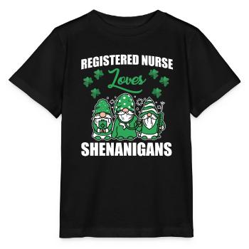 Infirmière autorisée Saint-Patrick - T-shirt bio MINI CREATOR Stanley/Stella Enfant - noir - Devant - Mikhail (115cm)