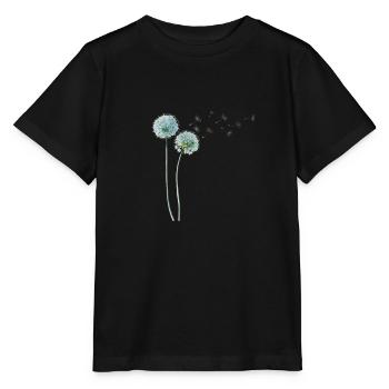 Löwenzahn Dandelion - Stanley/Stella Kinder T-Shirt MINI CREATOR  - Schwarz - Vorne - Mikhail (115cm)