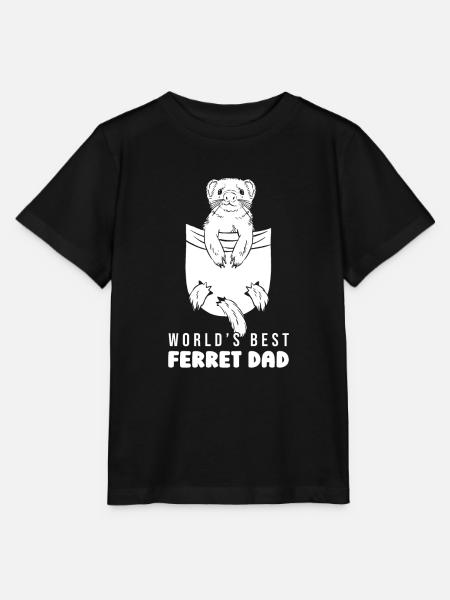 Frettchen Iltis Papa - Stanley/Stella Kinder T-Shirt MINI CREATOR - Schwarz