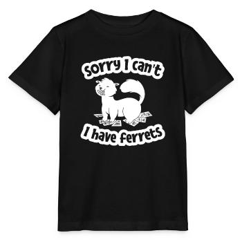 Putois furet - T-shirt bio MINI CREATOR Stanley/Stella Enfant - noir - Devant - Mikhail (115cm)