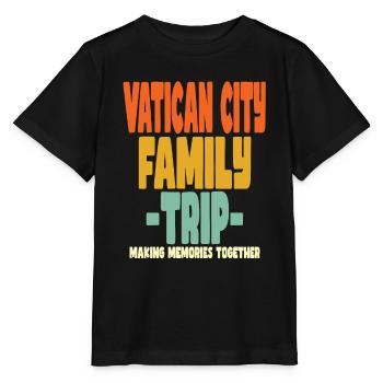 Vacances en famille dans la Cité du Vatican - T-shirt bio MINI CREATOR Stanley/Stella Enfant - noir - Devant - Mikhail (115cm)