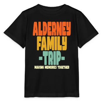 Alderney Family Trip Holidays - Stanley/Stella MINI CREATOR Kids’ T-Shirt - black - Front - Mikhail (115cm)
