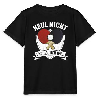 Heul nicht und hol den Ball - Stanley/Stella Kinder T-Shirt MINI CREATOR  - Schwarz - Vorne - Mikhail (115cm)