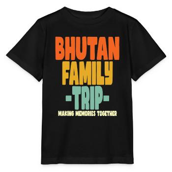 Bhutan Family Trip Holidays - Stanley/Stella MINI CREATOR Kids’ T-Shirt - black - Front - Mikhail (115cm)
