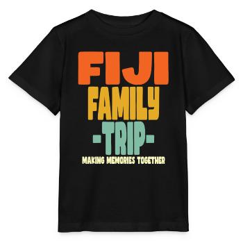Fidji Vacances en famille - T-shirt bio MINI CREATOR Stanley/Stella Enfant - noir - Devant - Mikhail (115cm)
