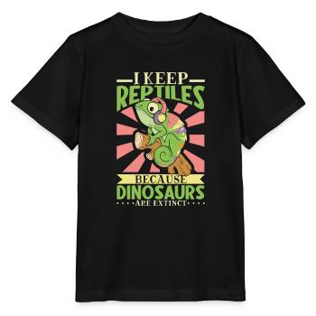 Chameleon Reptile Owner Lizard Reptile Pet - Stanley/Stella Kinder T-Shirt MINI CREATOR  - Schwarz - Vorne - Mikhail (115cm)