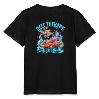 Reef therapy: Dive deep, find serenity - Reef - Stanley/Stella MINI CREATOR Kids’ T-Shirt - black - Front - Mikhail (115cm)