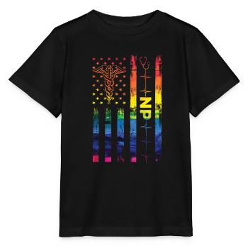 Infirmière américaine en pratique avancée États-Unis - T-shirt bio MINI CREATOR Stanley/Stella Enfant - noir - Devant - Mikhail (115cm)
