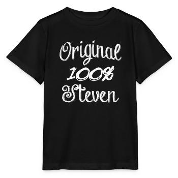 Original 100% Steven - Stanley/Stella Kinder T-Shirt MINI CREATOR  - Schwarz - Vorne - Mikhail (115cm)