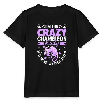 Chameleon Reptile Owner Lizard Reptile Pet - Stanley/Stella Kinder T-Shirt MINI CREATOR  - Schwarz - Vorne - Mikhail (115cm)