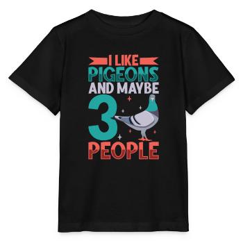 Pigeon Pigeon Racing Pigeon Racer Pigeon Keeper - Stanley/Stella MINI CREATOR Kids’ T-Shirt - black - Front - Mikhail (115cm)