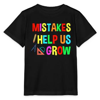 First day of school helps to get back into school mistakes - Stanley/Stella MINI CREATOR Kids’ T-Shirt - black - Front - Mikhail (115cm)