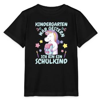 Schülerin Erstklässlerin Grundschule - Stanley/Stella Kinder T-Shirt MINI CREATOR  - Schwarz - Vorne - Mikhail (115cm)