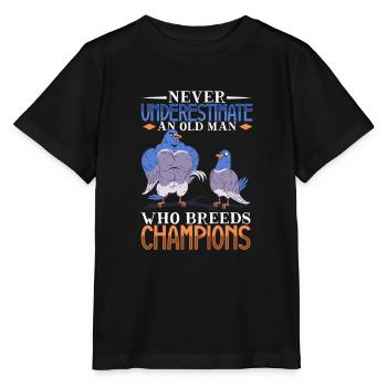 Pigeon Pigeon Racing Pigeon Racer Pigeon Keeper - Stanley/Stella MINI CREATOR Kids’ T-Shirt - black - Front - Mikhail (115cm)