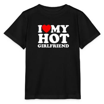 J’aime ma petite amie chaude - Matching - Romance - T-shirt bio MINI CREATOR Stanley/Stella Enfant - noir - Devant - Mikhail (115cm)