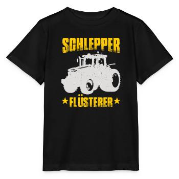 Schlepper Flüsterer - Stanley/Stella Kinder T-Shirt MINI CREATOR  - Schwarz - Vorne - Mikhail (115cm)