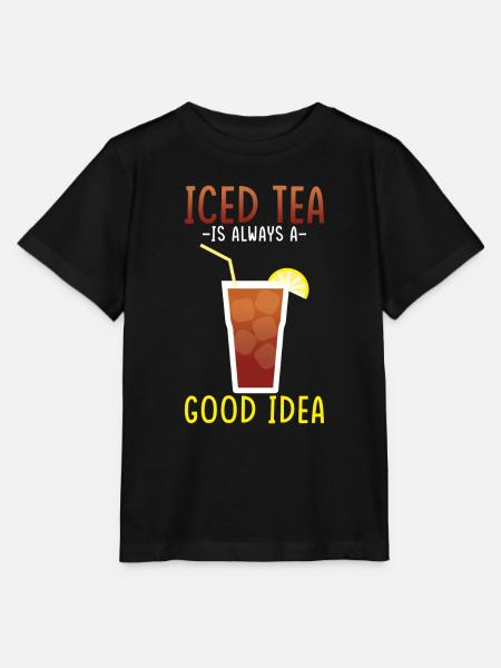 Eistee-getränkedesign Ruhe Bewahren Und Eistee - Stanley/Stella Kinder T-Shirt MINI CREATOR - Schwarz