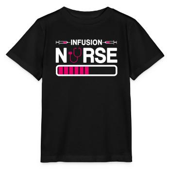 Lustige Infusionskrankenschwester Geschenk - Stanley/Stella Kinder T-Shirt MINI CREATOR  - Schwarz - Vorne - Mikhail (115cm)