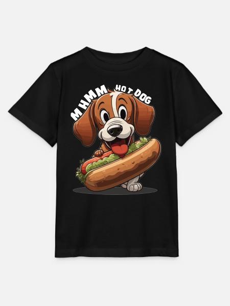 Mhmm Hot Dog - Stanley/Stella Kinder T-Shirt MINI CREATOR - Schwarz