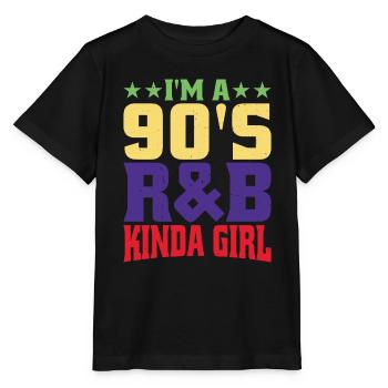I'm A 90's R'b Kinda Girl 17 - Stanley/Stella MINI CREATOR Kids’ T-Shirt - black - Front - Mikhail (115cm)