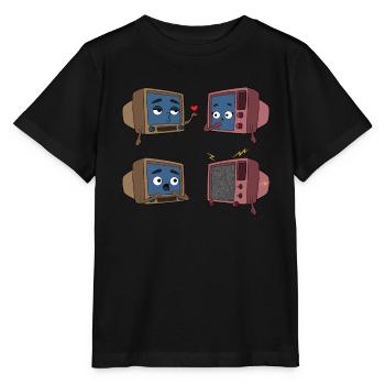 Fernsehen Liebe Paar - Stanley/Stella Kinder T-Shirt MINI CREATOR  - Schwarz - Vorne - Mikhail (115cm)