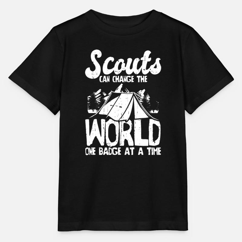 Insigne scout - T-shirt bio MINI CREATOR Stanley/Stella Enfant - noir