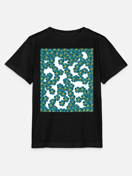 Blumen - Stanley/Stella Kinder T-Shirt MINI CREATOR - Schwarz