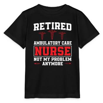 Infirmière ambulatoire à la retraite - T-shirt bio MINI CREATOR Stanley/Stella Enfant - noir - Devant - Mikhail (115cm)