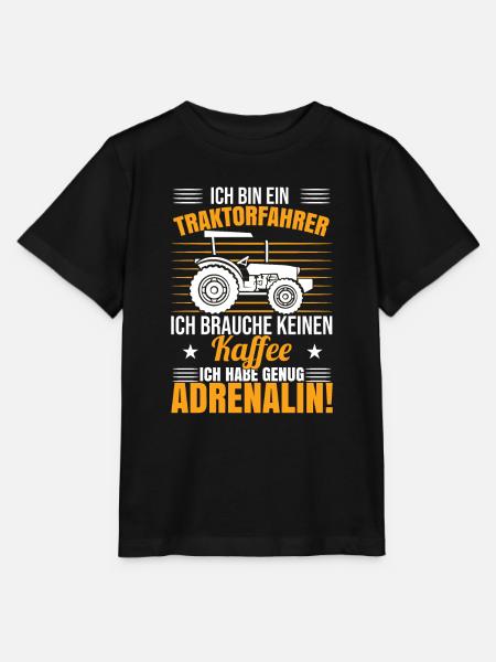 Ich bin Traktorfahrer - Stanley/Stella Kinder T-Shirt MINI CREATOR - Schwarz