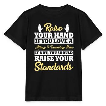 Lustiger Allergie- Und Immunologie-Spruch - Stanley/Stella Kinder T-Shirt MINI CREATOR  - Schwarz - Vorne - Mikhail (115cm)