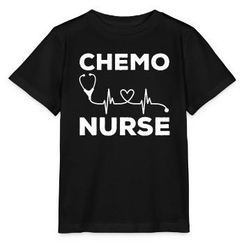 Chemo Nurse Design Oncology - Stanley/Stella MINI CREATOR Kids’ T-Shirt - black - Front - Mikhail (115cm)