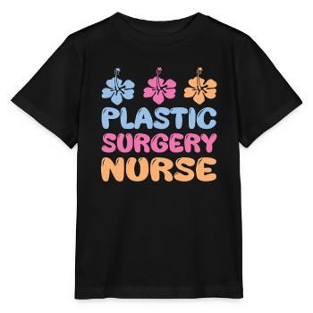 Blumendesign Plastische Chirurgie Krankenschwester - Stanley/Stella Kinder T-Shirt MINI CREATOR  - Schwarz - Vorne - Mikhail (115cm)
