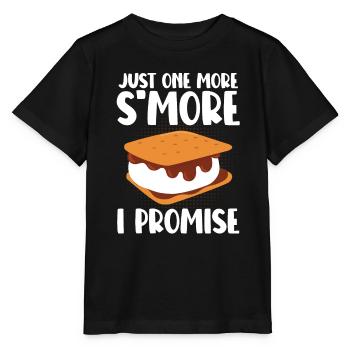 Camping Marshmallow drôle juste un smore de plus je pr - T-shirt bio MINI CREATOR Stanley/Stella Enfant - noir - Devant - Mikhail (115cm)