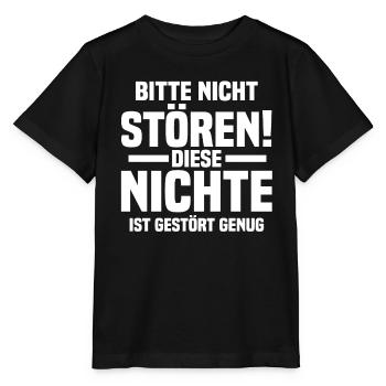 Nichte - Stanley/Stella Kinder T-Shirt MINI CREATOR  - Schwarz - Vorne - Mikhail (115cm)