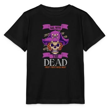 Horreur Pirate Bateau Pirate Pirate Captain Horreur - T-shirt bio MINI CREATOR Stanley/Stella Enfant - noir - Devant - Mikhail (115cm)