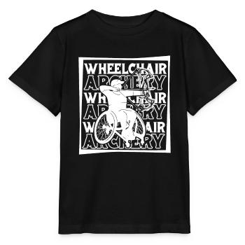 Tir à l’arc Tir à l’arc Archer Fauteuil roulant - T-shirt bio MINI CREATOR Stanley/Stella Enfant - noir - Devant - Mikhail (115cm)