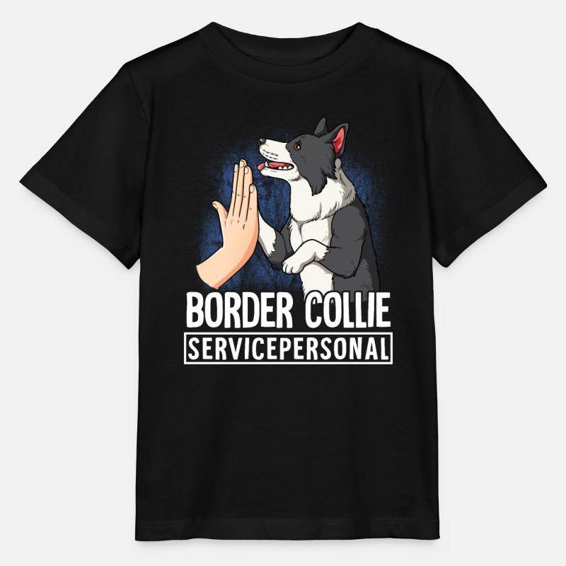 Border Collie - T-shirt bio MINI CREATOR Stanley/Stella Enfant - noir