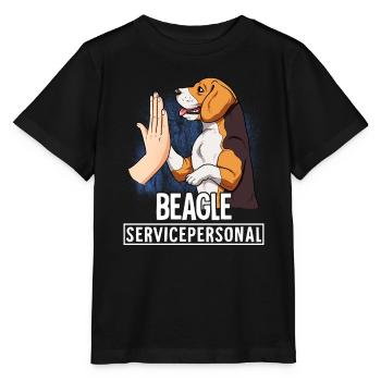 Beagle - T-shirt bio MINI CREATOR Stanley/Stella Enfant - noir - Devant - Mikhail (115cm)